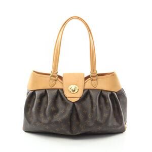 Louis Vuitton Botie Shoulder Bag Canvas Leather Monogram Brown